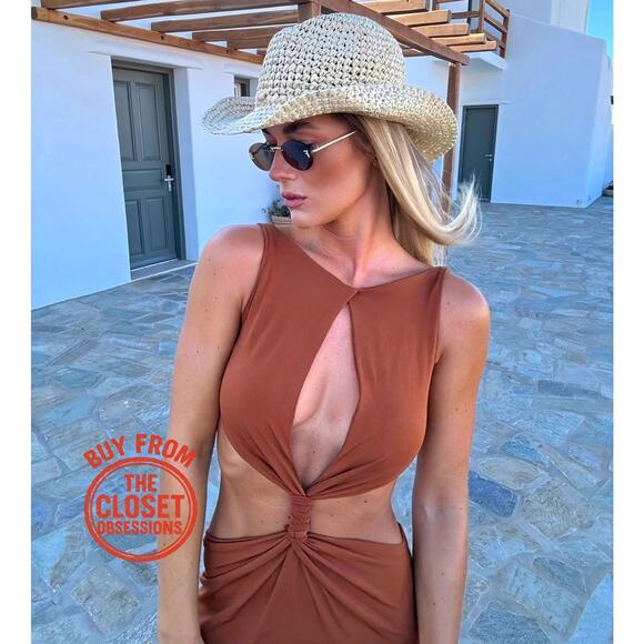 ZARA BLOGGER FAVE!!! Long Dress with Front Knot NWT - Picture 5 of 16